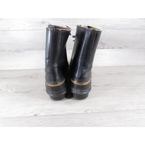 Vintage Kaufman Sorel Eskimo Snow Boots Leather Felt Lined Men’s Sz 12 main image 12